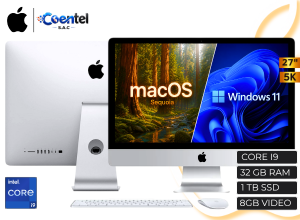 APPLE IMAC A2115 27" 5K CORE I9, 32GB RAM, 8GB GRAFICA, 1TB SSD